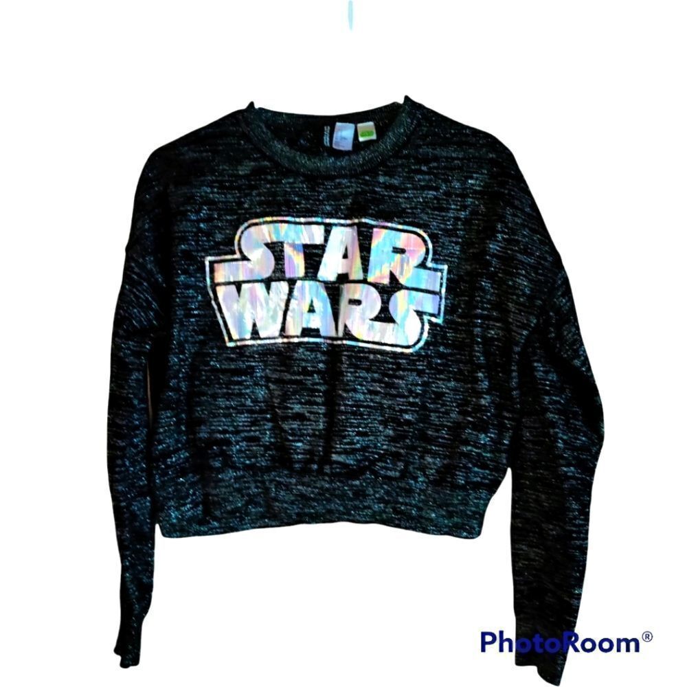 𝅺DIVIDED Women's top Star Wars with holographic decor size S